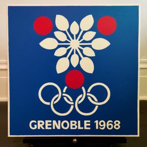 Grenoble 1968 Winter Olympics | Large 20″ Painting