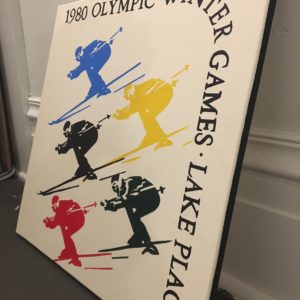 Lake Placid 1980 Winter Olympics | Large 20″ Painting