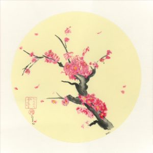 “Cherry Blossom” |  12″x 12″ Print | H. Nakagawa | High Import Quality