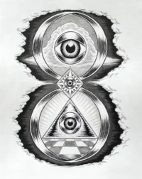 Infinity Trinity Loop Mystery Occult Eye Symbol | Christopher Okum